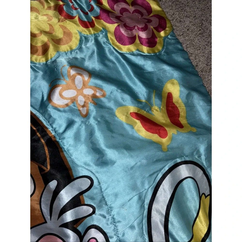 Vintage Dora‎ The Explorer Satin Throw Blanket Multicolored Pink Back 50x40